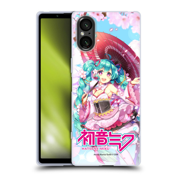 Hatsune Miku Graphics Sakura Soft Gel Case for Sony Xperia 5 V 5G