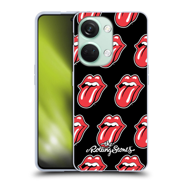The Rolling Stones Licks Collection Tongue Classic Pattern Soft Gel Case for OnePlus Nord 3 5G
