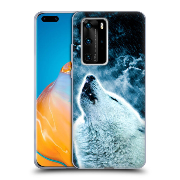 Simone Gatterwe Animals 2 Howling Wolf Soft Gel Case for Huawei P40 Pro / P40 Pro Plus 5G