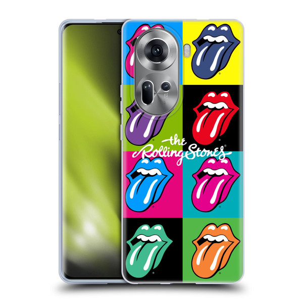 The Rolling Stones Licks Collection Pop Art 1 Soft Gel Case for OPPO Reno11