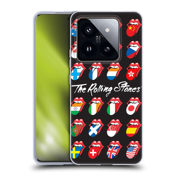 The Rolling Stones Licks Collection Flag Poster Soft Gel Case for Xiaomi 14 Pro