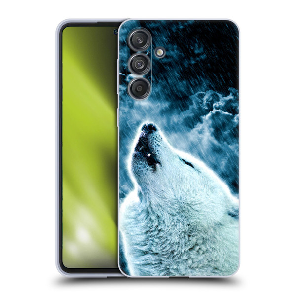 Simone Gatterwe Animals 2 Howling Wolf Soft Gel Case for Samsung Galaxy M55 5G