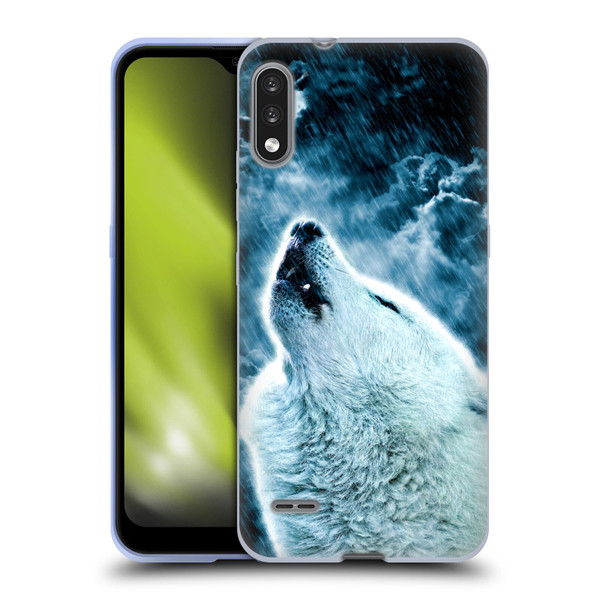 Simone Gatterwe Animals 2 Howling Wolf Soft Gel Case for LG K22