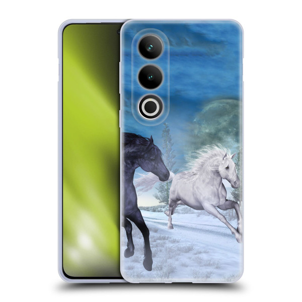 Simone Gatterwe Horses Freedom In The Snow Soft Gel Case for OPPO OnePlus Ace 3V 5G