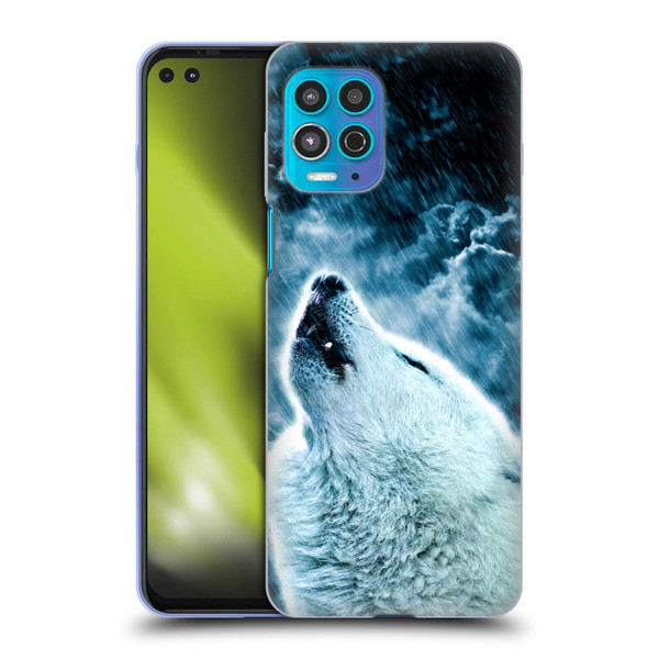 Simone Gatterwe Animals 2 Howling Wolf Soft Gel Case for Motorola Moto G100