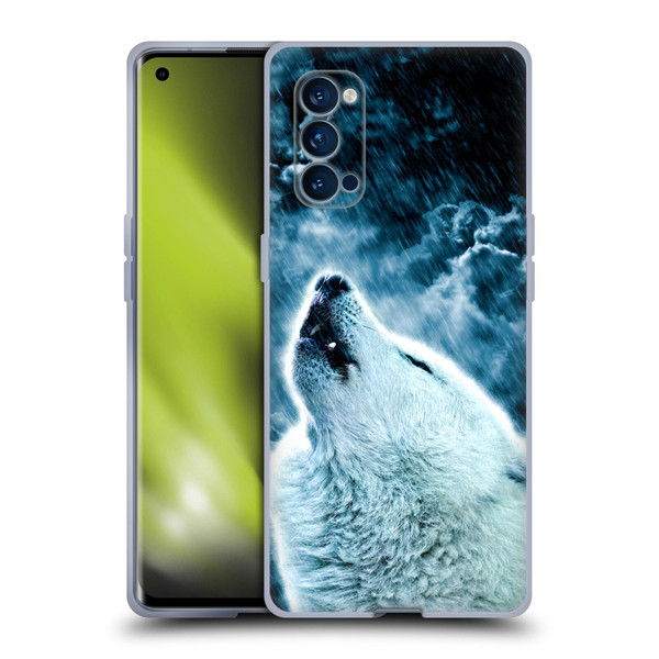 Simone Gatterwe Animals 2 Howling Wolf Soft Gel Case for OPPO Reno 4 Pro 5G