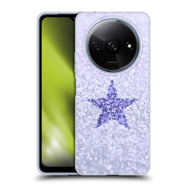 Monika Strigel Glitter Star Pastel Lilac Soft Gel Case for Xiaomi Redmi A3