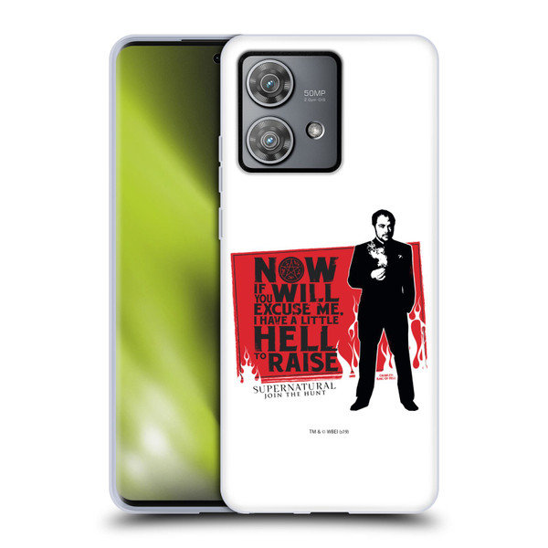 Supernatural Graphic Sam, Dean & Castiel Soft Gel Case for Motorola Edge 40 Neo 5G