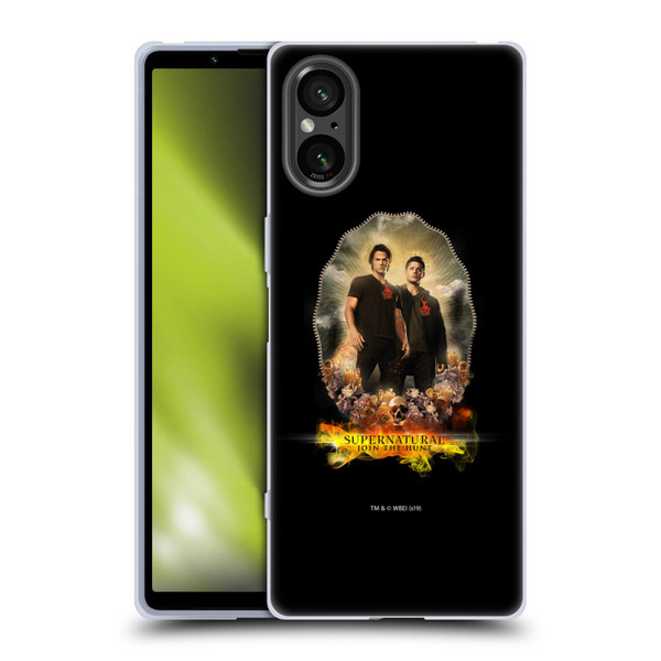 Supernatural Vectors Dean & Sam Halo Soft Gel Case for Sony Xperia 5 V 5G