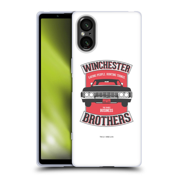 Supernatural Vectors Winchester Brothers 2 Soft Gel Case for Sony Xperia 5 V 5G