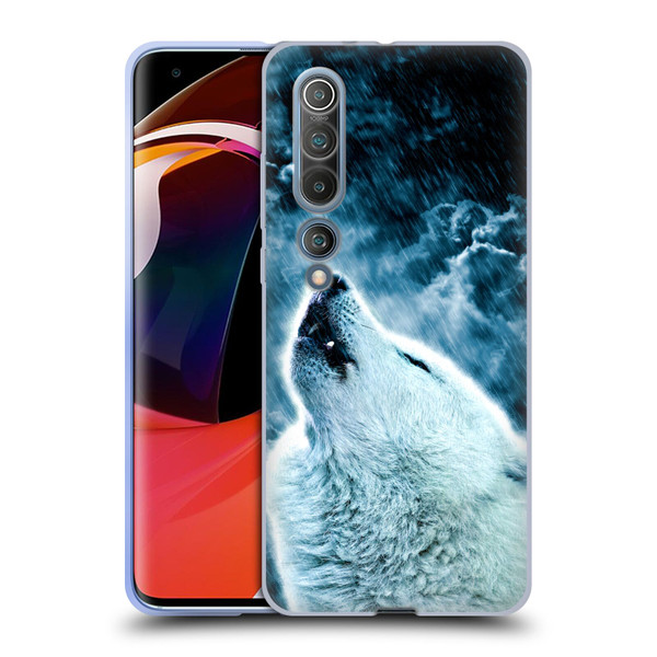 Simone Gatterwe Animals 2 Howling Wolf Soft Gel Case for Xiaomi Mi 10 5G / Mi 10 Pro 5G
