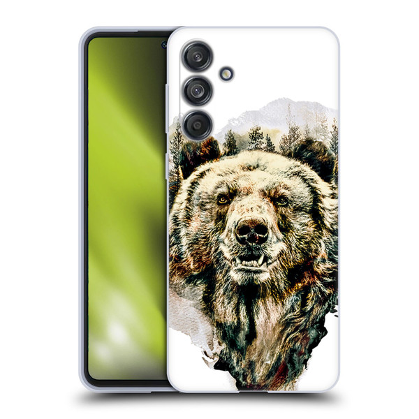 Riza Peker Animals Bear Soft Gel Case for Samsung Galaxy M55 5G
