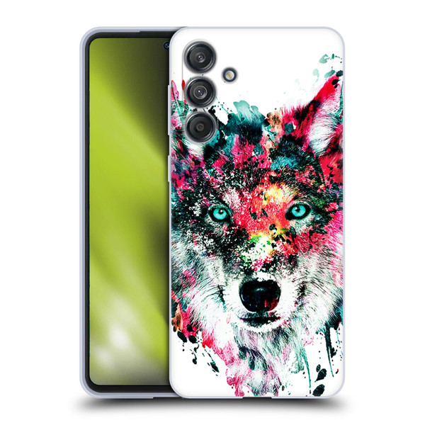 Riza Peker Animals Wolf Soft Gel Case for Samsung Galaxy M55 5G