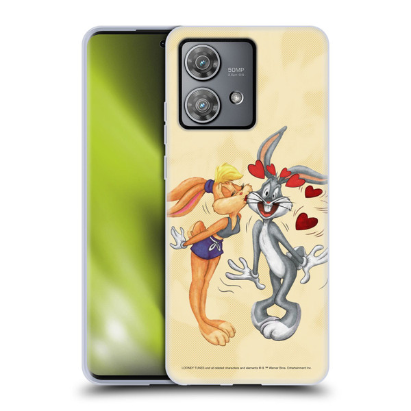 Looney Tunes Season Bugs Bunny And Lola Bunny Soft Gel Case for Motorola Edge 40 Neo 5G