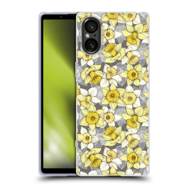 Micklyn Le Feuvre Florals Daffodil Daze Soft Gel Case for Sony Xperia 5 V 5G