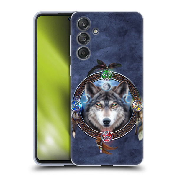 Brigid Ashwood Celtic Wisdom Wolf Guide Soft Gel Case for Samsung Galaxy M55 5G