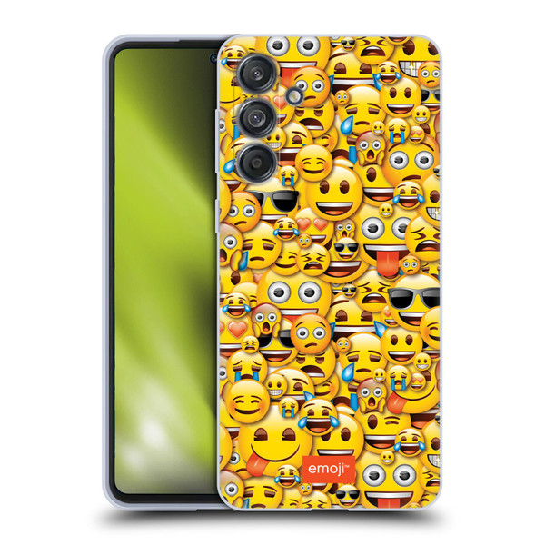 emoji® Full Patterns Smileys Soft Gel Case for Samsung Galaxy M55 5G