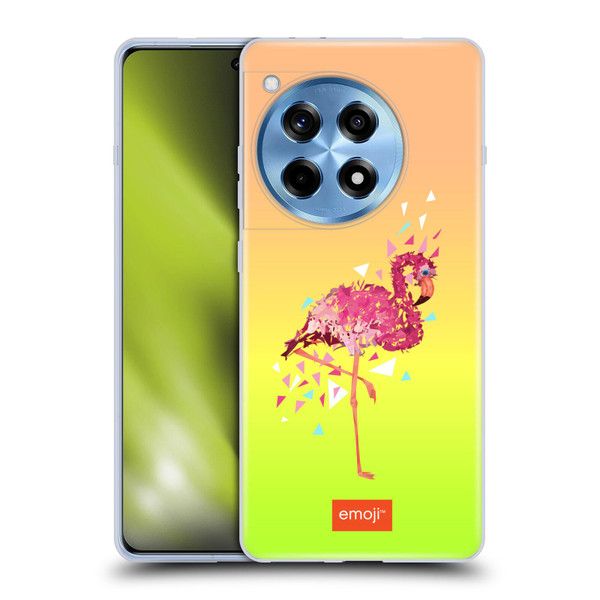 emoji® Polygon Flamingo Soft Gel Case for OPPO OnePlus Ace 3 5G