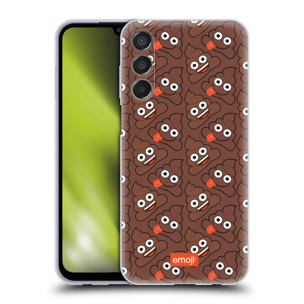 emoji® Trendy Poop Pattern Soft Gel Case for Samsung Galaxy M15/F15 5G