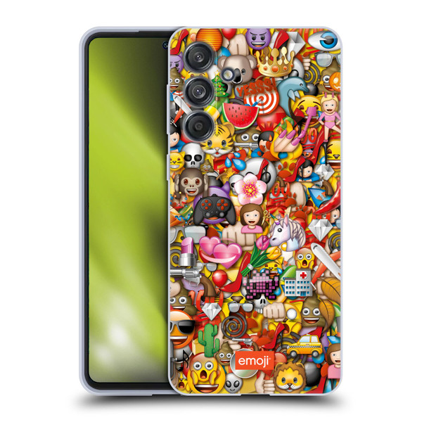emoji® Trendy Full Pattern Soft Gel Case for Samsung Galaxy M55 5G