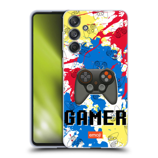 emoji® Trendy Gamer Soft Gel Case for Samsung Galaxy M55 5G