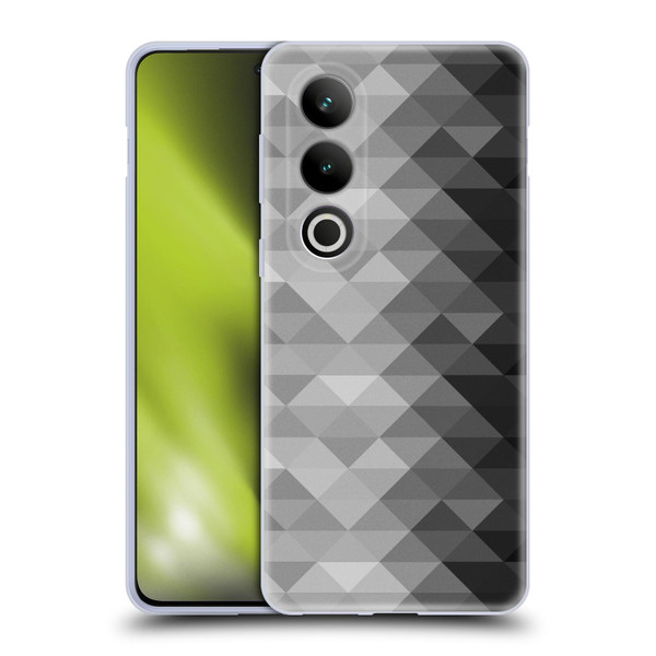 PLdesign Geometric Grayscale Triangle Soft Gel Case for OPPO OnePlus Ace 3V 5G
