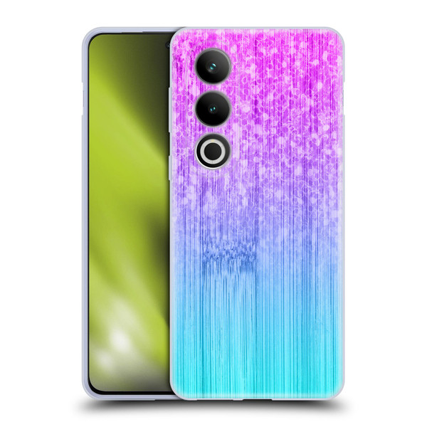 PLdesign Sparkly Bamboo Blue Pink Soft Gel Case for OPPO OnePlus Ace 3V 5G