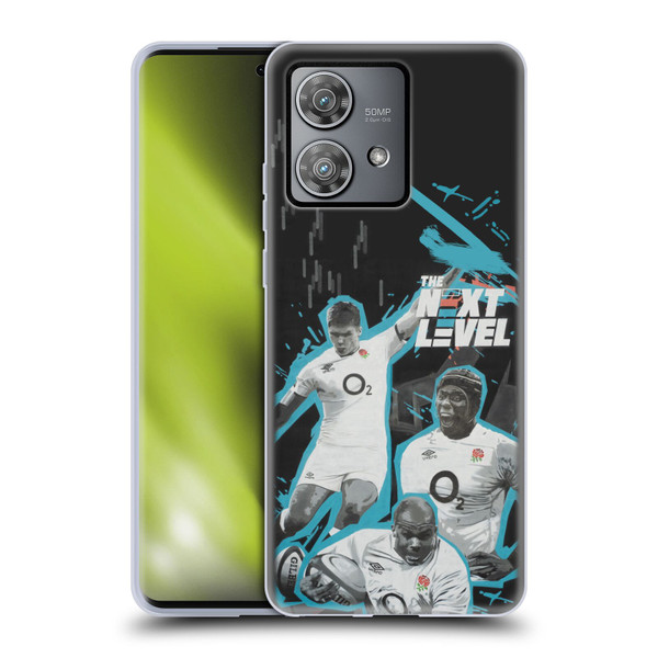 England Rugby Union Mural Next Level Soft Gel Case for Motorola Edge 40 Neo 5G