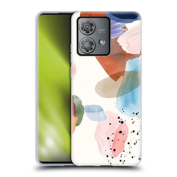 Ninola Pattern Abstract Pastel Soft Gel Case for Motorola Edge 40 Neo 5G