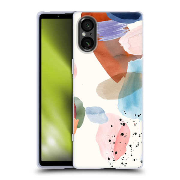 Ninola Pattern Abstract Pastel Soft Gel Case for Sony Xperia 5 V 5G