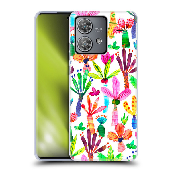 Ninola Summer Patterns Palms Garden Soft Gel Case for Motorola Edge 40 Neo 5G