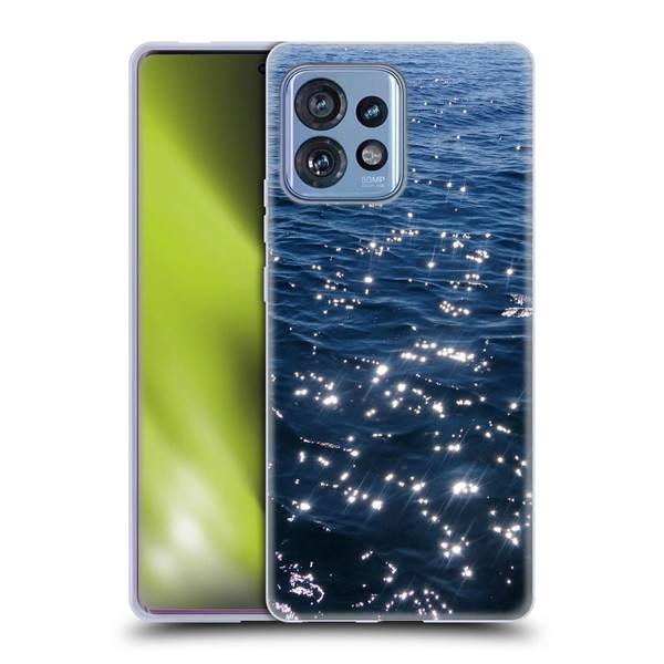 PLdesign Water Sparkly Sea Waves Soft Gel Case for Motorola Moto Edge 40 Pro