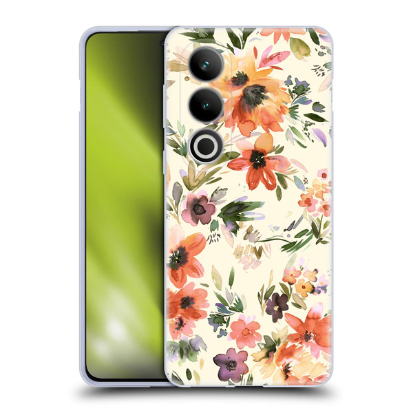 Ninola Spring Floral Painterly Flowers Soft Gel Case for OPPO OnePlus Ace 3V 5G