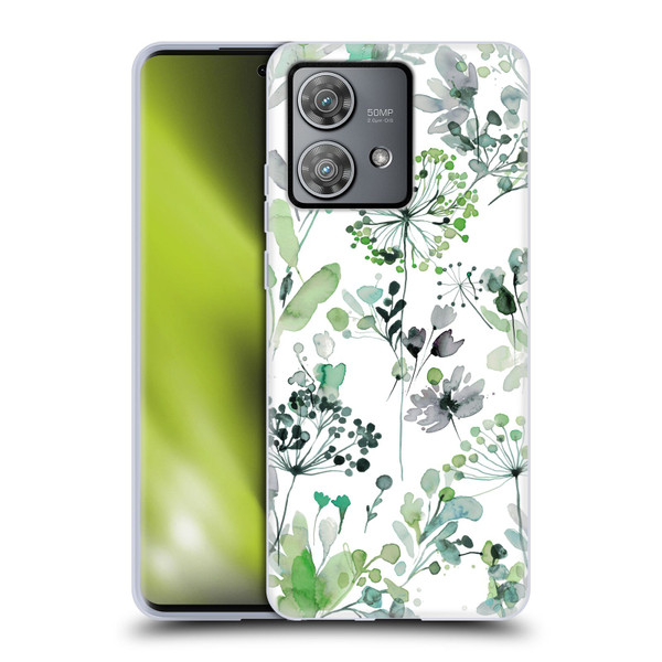 Ninola Wild Grasses Eucalyptus Soft Gel Case for Motorola Edge 40 Neo 5G