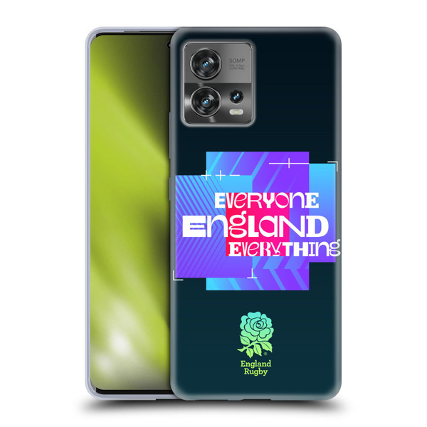 England Rugby Union This Rose Means Everything Slogan in Black Soft Gel Case for Motorola Moto Edge 30 Fusion
