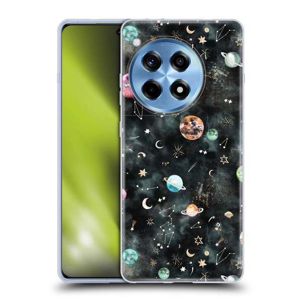 Ninola Watercolor Patterns Space Galaxy Planets Soft Gel Case for OPPO OnePlus Ace 3 5G