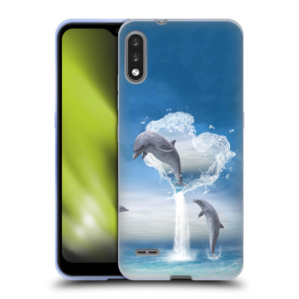 Simone Gatterwe Dolphins Lovers Soft Gel Case for LG K22