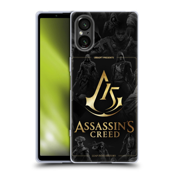 Assassin's Creed 15th Anniversary Graphics Crest Key Art Soft Gel Case for Sony Xperia 5 V 5G