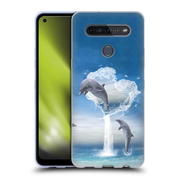 Simone Gatterwe Dolphins Lovers Soft Gel Case for LG K51S