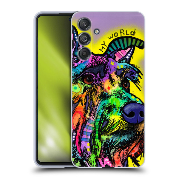 Dean Russo Dogs 3 My Schnauzer Soft Gel Case for Samsung Galaxy M55 5G