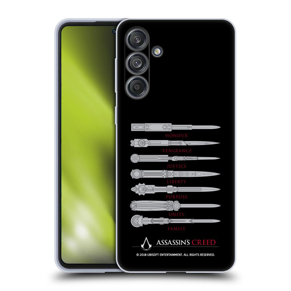 Assassin's Creed Legacy Typography Blades Soft Gel Case for Samsung Galaxy M55 5G