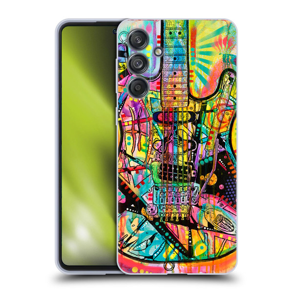 Dean Russo Pop Culture Guitar Soft Gel Case for Samsung Galaxy M55 5G