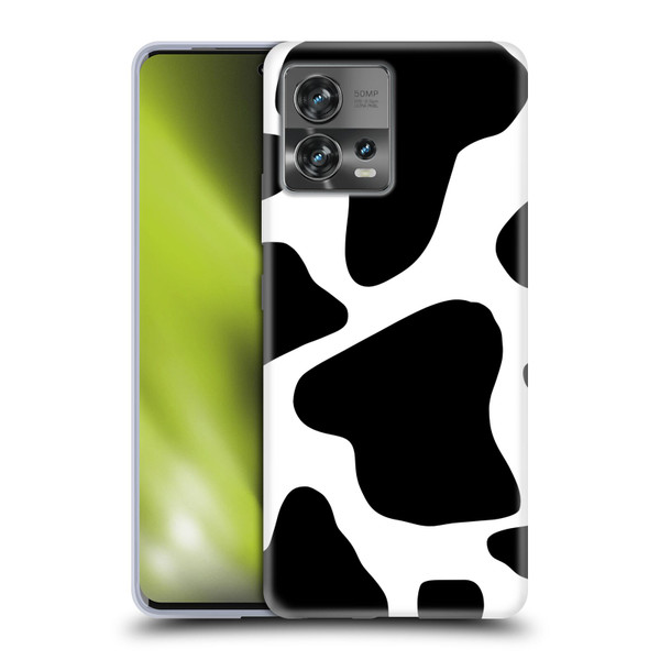 Grace Illustration Animal Prints Cow Soft Gel Case for Motorola Moto Edge 30 Fusion