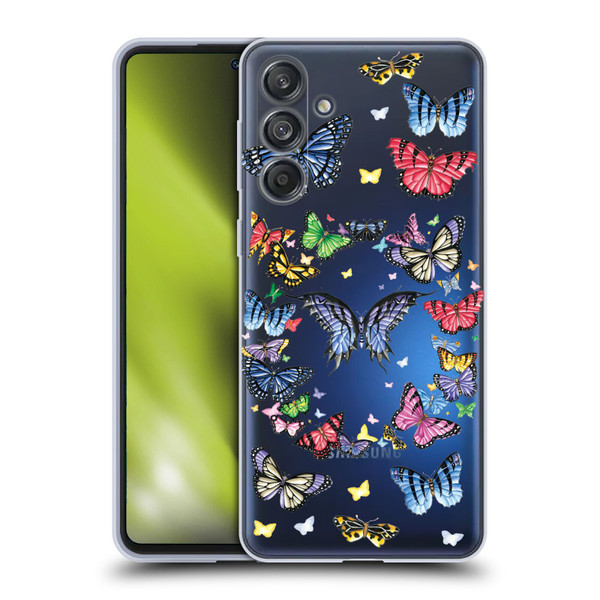 Nene Thomas Art Butterfly Pattern Soft Gel Case for Samsung Galaxy M55 5G