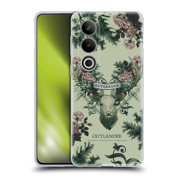 Outlander Composed Graphics Floral Deer Soft Gel Case for OPPO OnePlus Ace 3V 5G