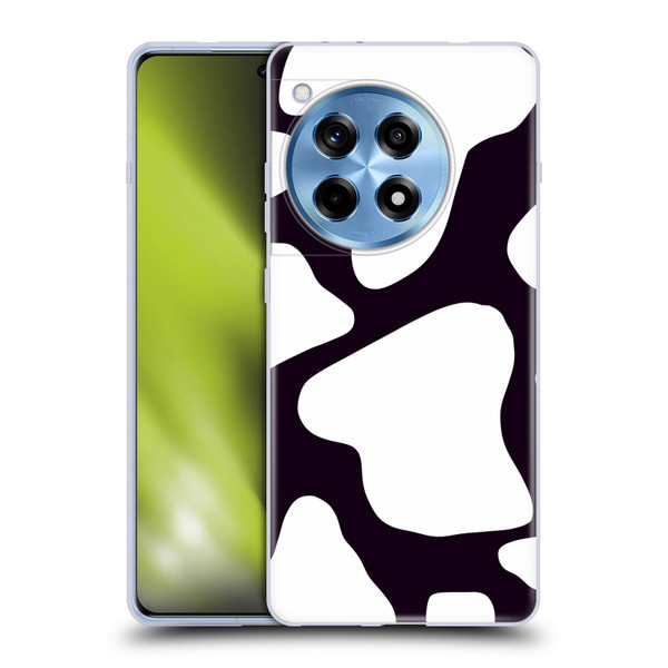 Grace Illustration Cow Prints Black And White Soft Gel Case for OPPO OnePlus Ace 3 5G