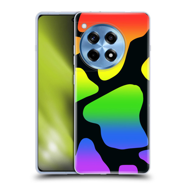 Grace Illustration Cow Prints Rainbow Soft Gel Case for OPPO OnePlus Ace 3 5G
