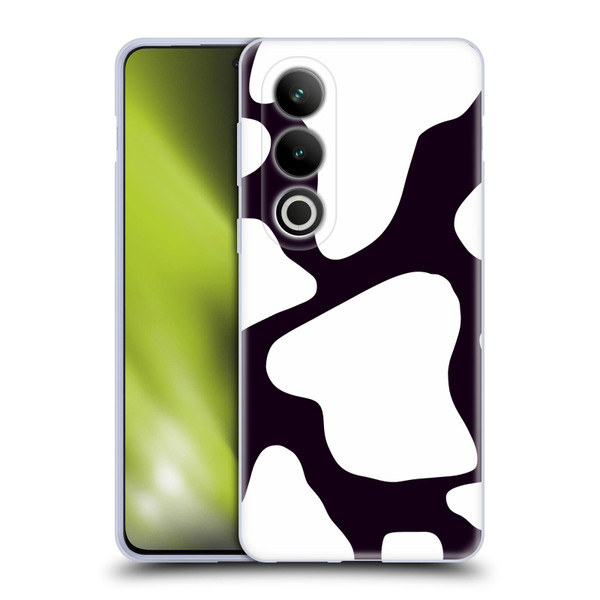 Grace Illustration Cow Prints Black And White Soft Gel Case for OPPO OnePlus Ace 3V 5G