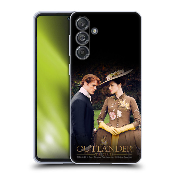 Outlander Characters Jamie And Claire Soft Gel Case for Samsung Galaxy M55 5G