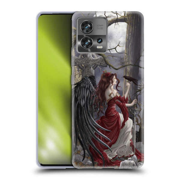 Nene Thomas Deep Forest Dark Angel Fairy With Raven Soft Gel Case for Motorola Moto Edge 30 Fusion